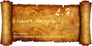 Lippert Hartvig névjegykártya